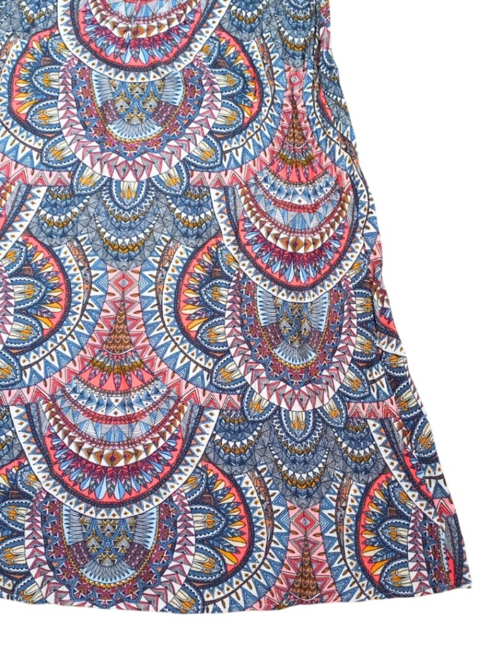 Billabong Printed Halter Mini Dress Size M – Boho Tribal Sleeveless Summer Dress - Picture 5 of 8